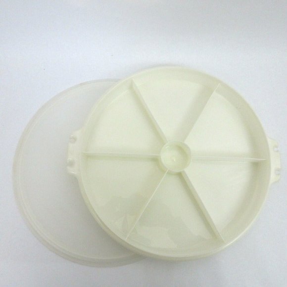 Tupperware Kitchen Vintage Tupperware White Divided Vegetable Tray